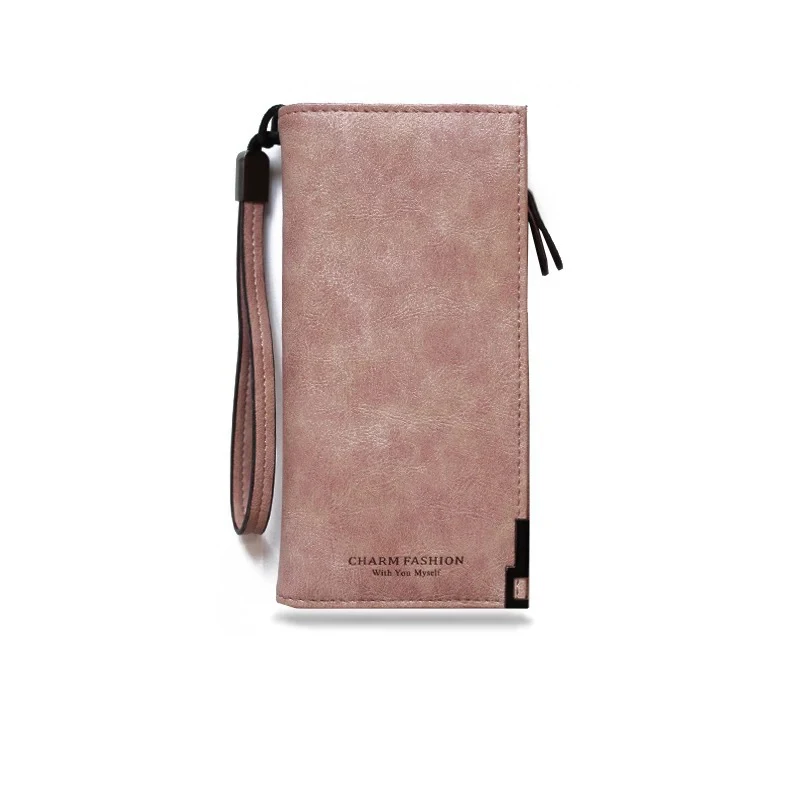 pink Женский кошелек, женские кошельки на молнии, клатч для монет, известный бренд, дизайнерский Длинный кошелек, женские кошельки, Женский держатель для карт, женские кошельки - Цвет: pink