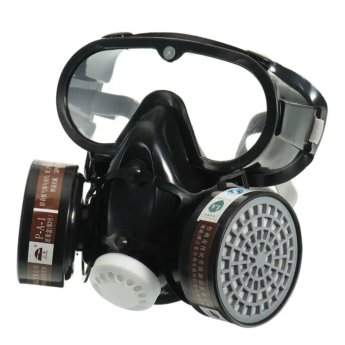 

1PCS Respirator Gas Mask Safety Chemical Anti-Dust Filter Military Eye Goggle Set Workplace Safety Prote