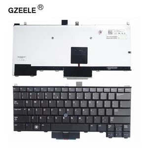 Новая английская клавиатура GZEELE с подсветкой для DELL Latitude E4310, черная клавиатура для ноутбука, сменные клавиатуры для США
