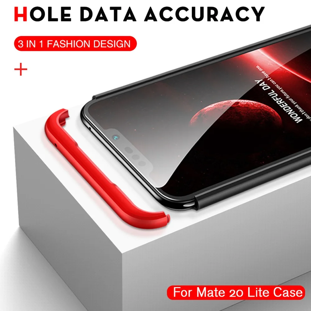 Phone Case For Huawei Mate 20 Pro Original Cover P20 Lite Luxury Coque Honor 8X Max Note 10 360 | Мобильные телефоны и