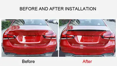 

Черная крышка багажника на крышу спойлера крыла для Mercedes Benz A Class Sedan 2019