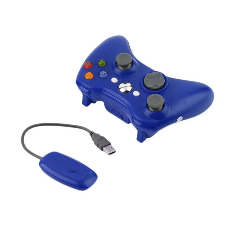 2.4g беспроводное устройство игры геймпад джойстик + приемник для xbox 360