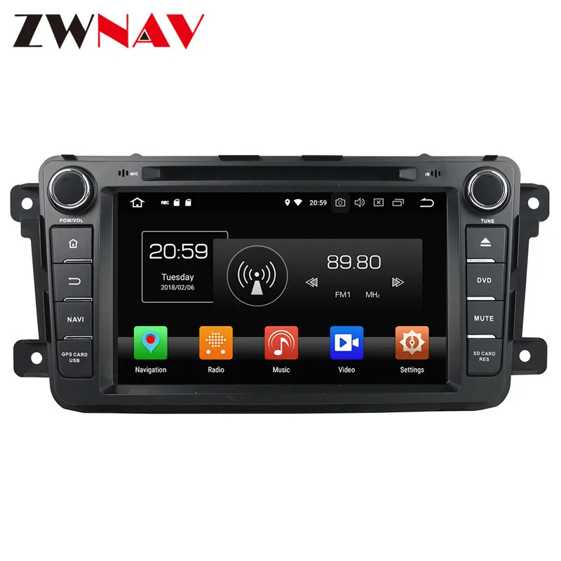 Android 9 автомобильный dvd-плеер gps навигация для Mazda CX-9 2009+ мультимедийная Главная панель стерео магнитофон 2 din радио