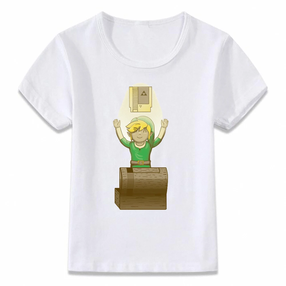 Детская одежда футболка туника с надписью Breathing of The Wild Link Zelda для мальчиков и