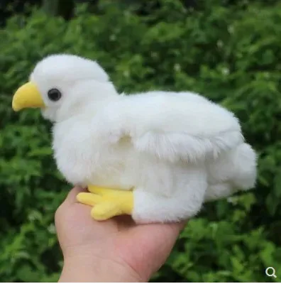 Бесплатная доставка имитация белых цыплят кукла плюшевая Милая Белая детская