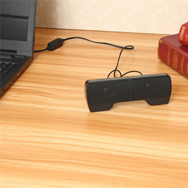 LEORY 1 пара мини портативный клип-на USB стерео колонки линейный контроллер Саундбар для ноутбука тетрадь Mp3 ПК компьютер с зажимом