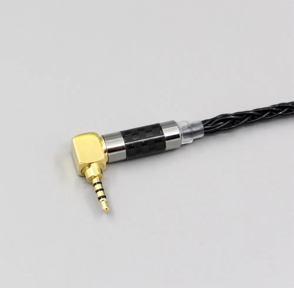 LN006338 XLR сбалансированный 3,5 мм 2,5 мм 8 ядер посеребренный кабель для наушников для FOSTEX TH900 MKII MK2 TH909 TR-X00 TH600 TH610