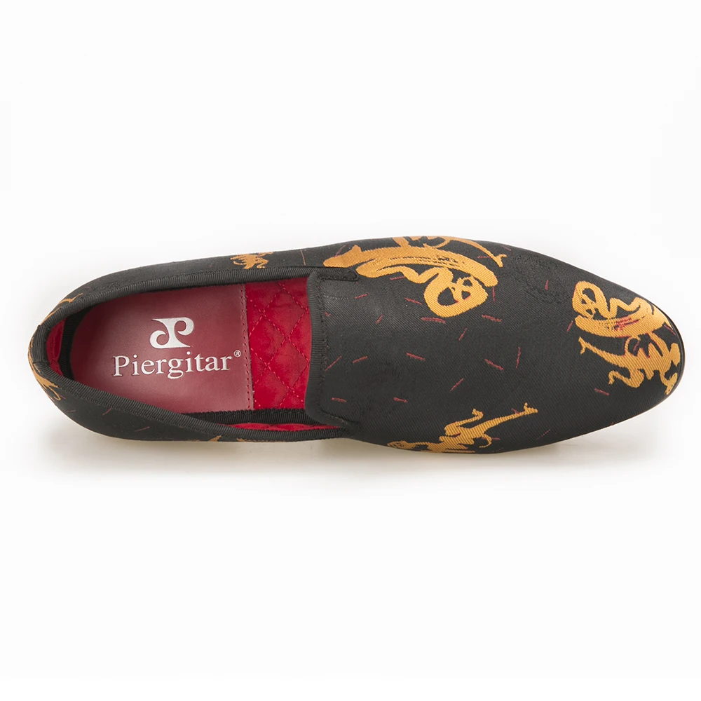 Piergitar new style Handmade Men Abstract paintings shoes Fashion smoking slippers Prom and Banquet men loafers men's flats | Обувь