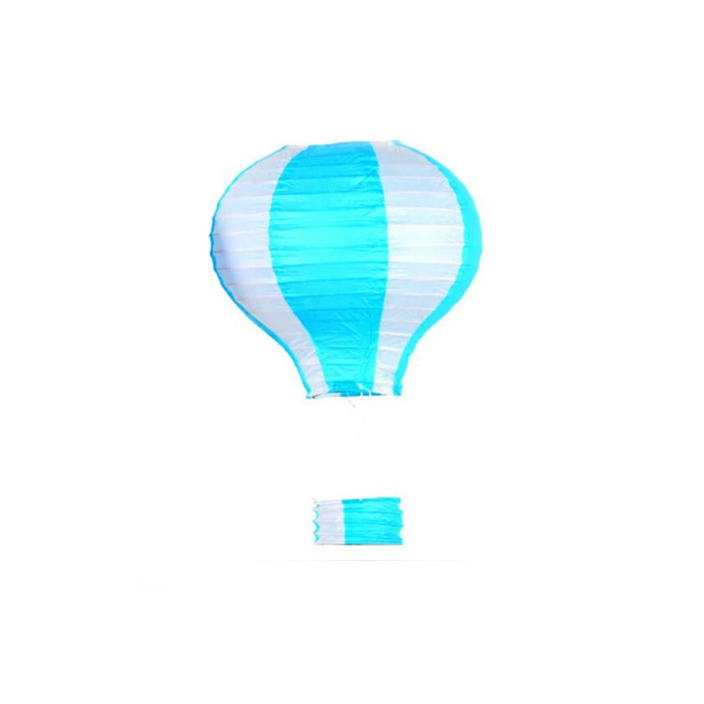 azure and white 25 см/30 см/40 см воздушный шар Радужный бумажный фонарь романтическое свадебное украшение I LOVE YOU подвесной бумажный фонарик вечерние diy deco - Цвет: azure and white