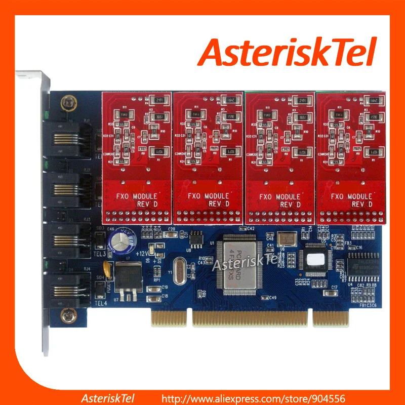 Quad Span аналоговая карта звездочка PCI TDM400P Asterisk FXO для Sangoma FreePBX AsteriskNow Issabel|card pci|card