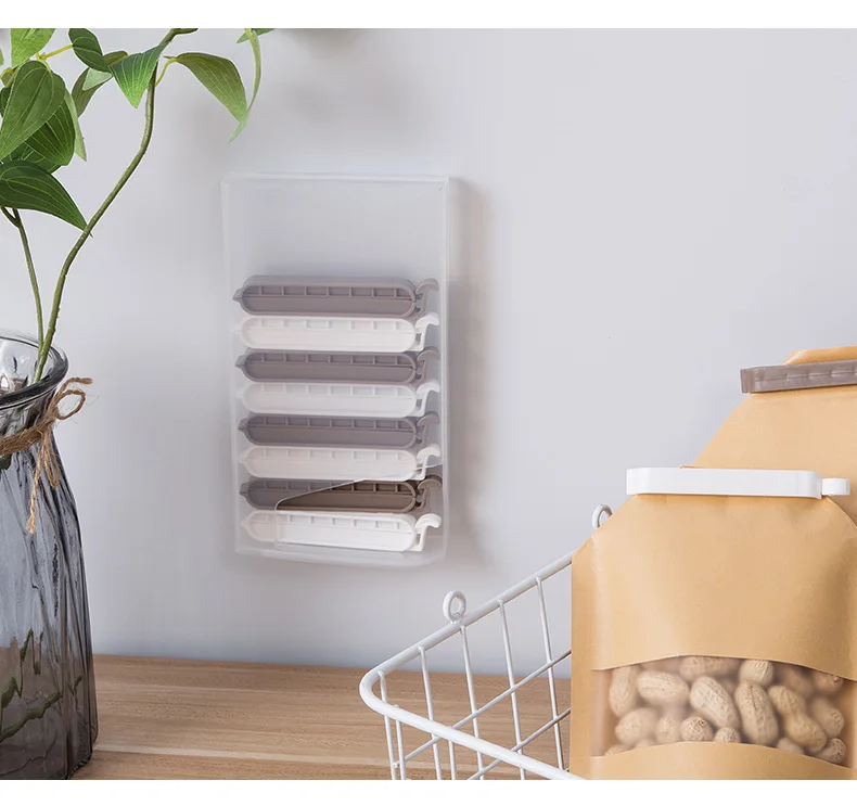 Kitchen gadgets food clip home organization and storage sealing clip bag caps kitchen things package resealer bag clips plastic