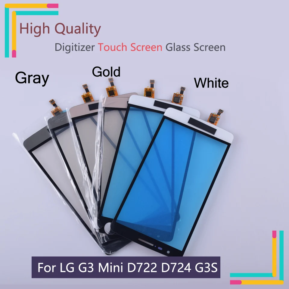 Новый G3 мини сенсорный экран для LG Mini D722 D724 G3S дигитайзер сенсор внешняя Передняя