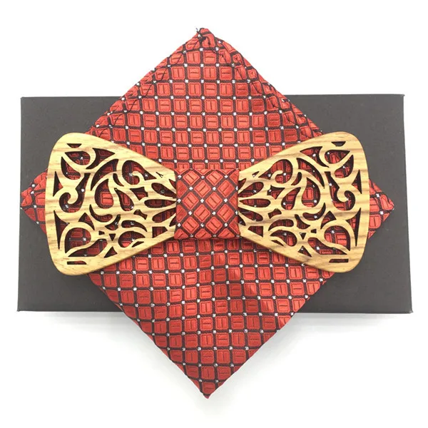 PS-048 Noeud Papillon мужской галстук-бабочка из твердой древесины для мужчин, классический галстук-бабочка, креативный галстук-бабочка ручной работы из дерева, галстук-бабочка Gravata - Цвет: PS-048