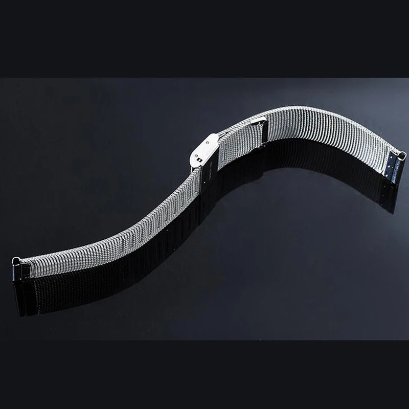 Мода 2017 г. Нержавеющая сталь наручные сетки группы Форма часы ремень в общем
