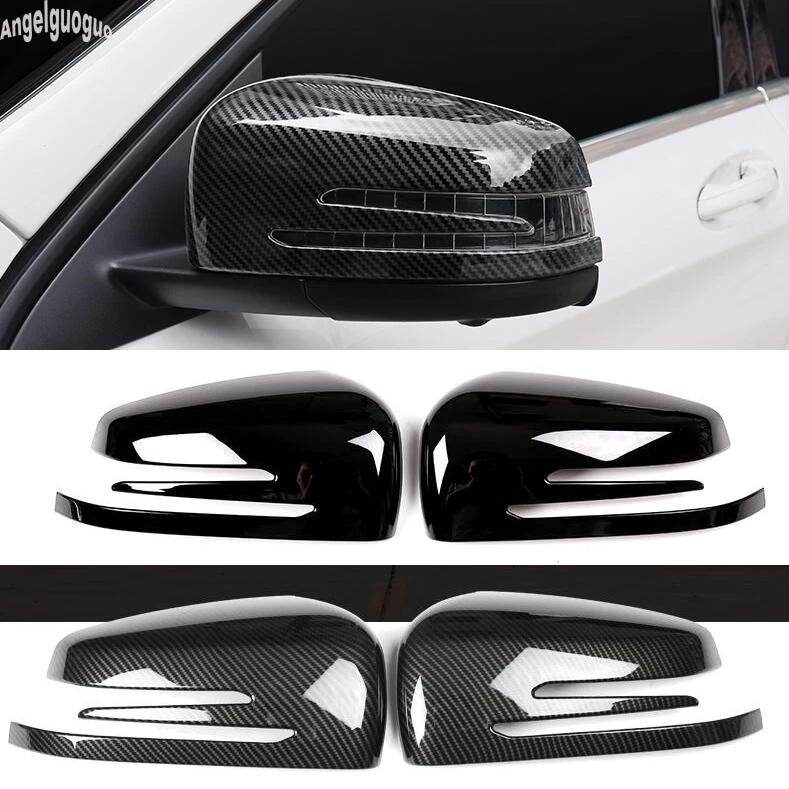 ABS углеродное волокно для Mercedes Benz C E S A B class W204 W212 GLA GLK CLA CLS автомобили зеркало