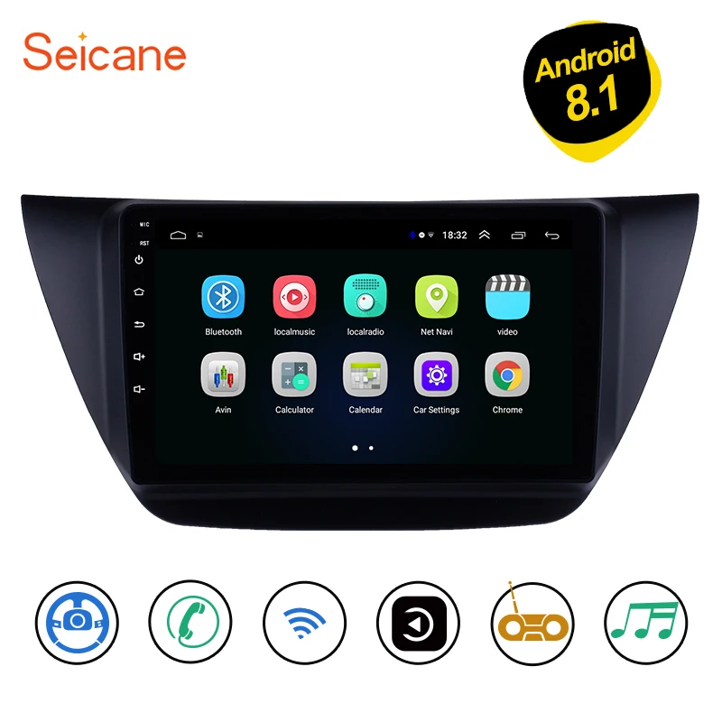 Seicane Android 8 1 9 &quotавтомобиль радио GPS Navi мультимедиа плеер для Защитные чехлы
