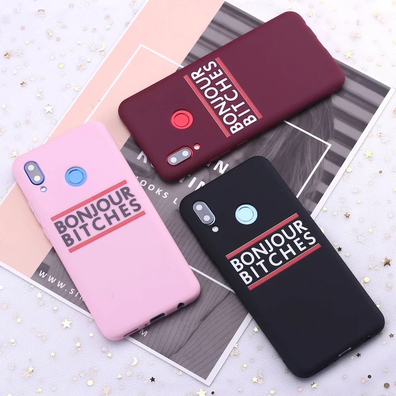 Силиконовый чехол для телефона Samsung S8 S9 S10 S10e S20 Plus Note 8 9 10 A7 A8 с цитатами Hello Bitches