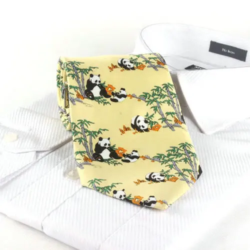 Мужской галстук с животными 8 см китайский элемент пандой 2019 новый модный красный