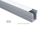 50 x 2m setslot top selling led strip aluminium profile and u type aluminum led extrusion for flooring lighting