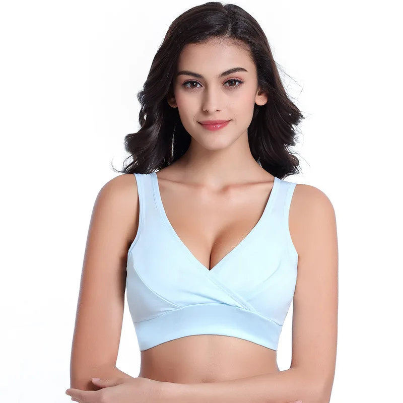 

Cotton Maternity Nursing Bra Pregnant Clothes Women Soft Feeding Sleeping Bras Wire Free Breastfeeding Soutien Gorge Underwear