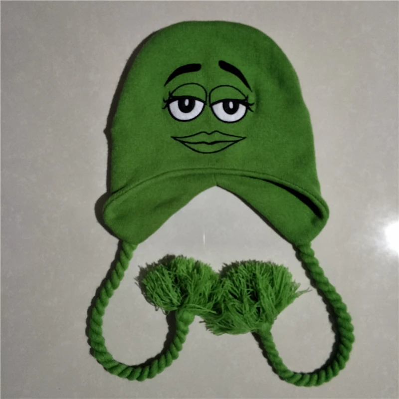M Green Bean симпатичная мультяшная & s плюшевая шапка с шоколадным персонажем ушами