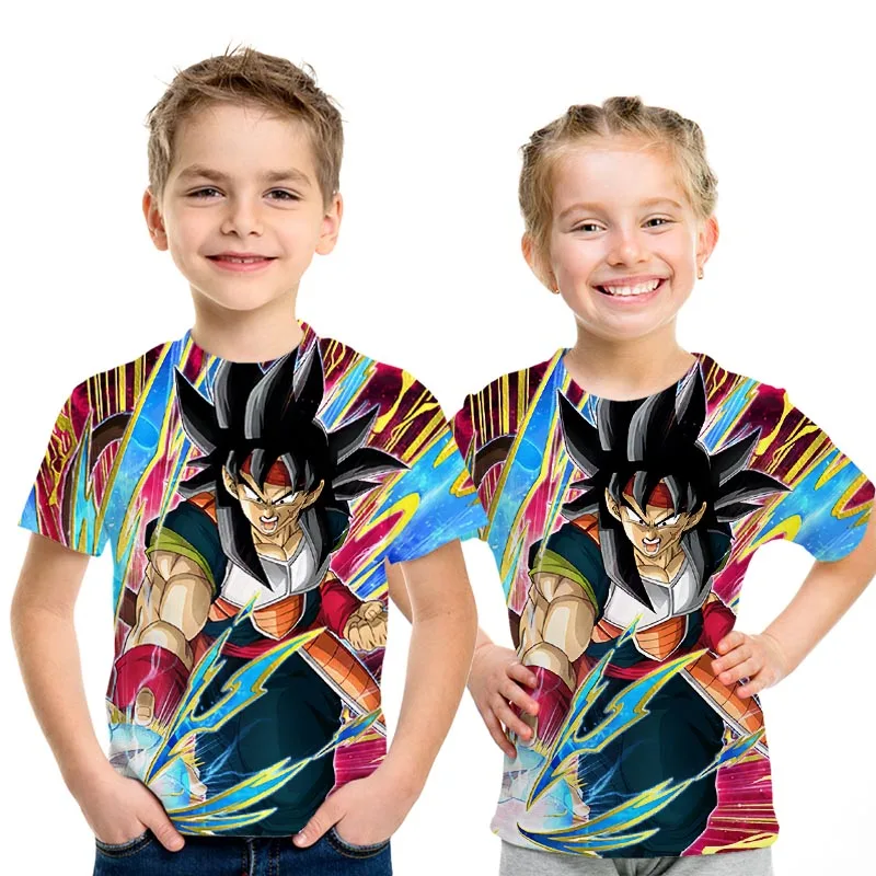 Детская футболка с принтом Dragon Ball Z Ultra Instinct, футболка с 3D принтом «God Son Goku Super Saiyan», мужская летняя забавная футболка с круглым вырезом для родителей и детей - Цвет: NT219