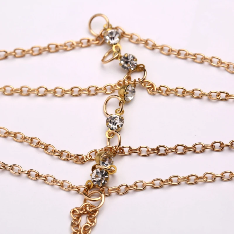 Рука Ведомого Жгут Кисточкой Цепи Верхней Манжеты Браслет Леди Девушка Summer Beach