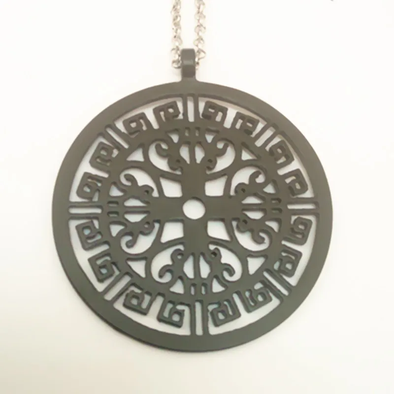 

Wholesale buddhist peace pattern pendant Silver plated necklaces & pendants for women pendant Drop shipping
