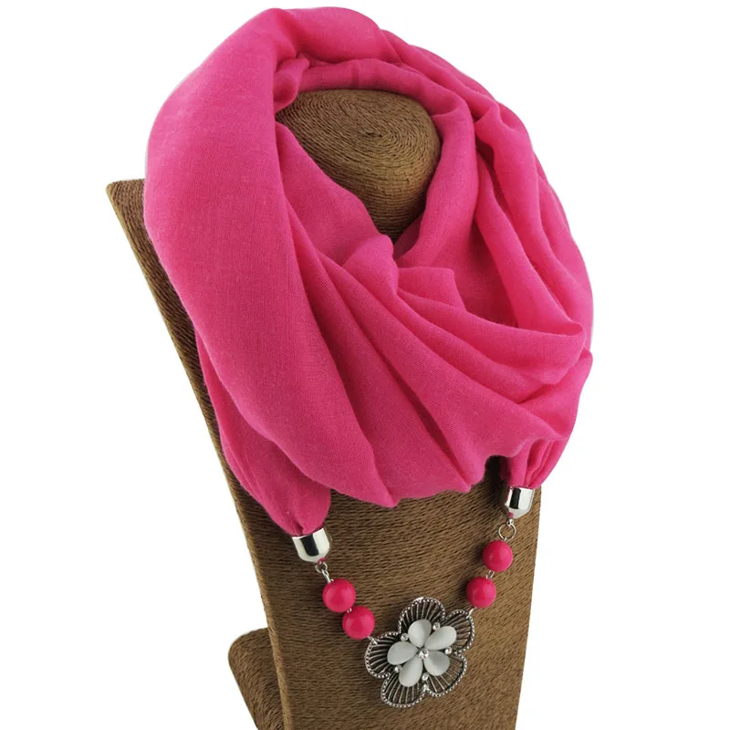 RUNMEIFA ожерелье из железного сплава с кисточкой однотонный платок шарф Бесплатная