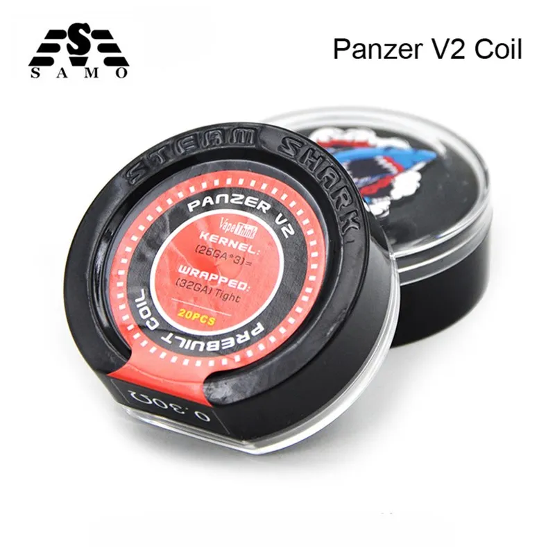 Оригинальный испаритель SteamShark Panzer V2 катушка 0 3 Ом аксессуары для электронных