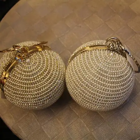 Сумка женская с жемчугом и стразами | Багаж сумки