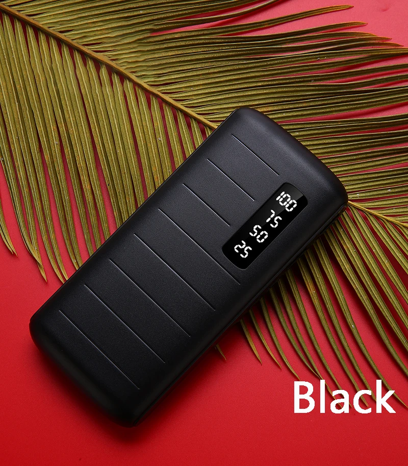 Внешний аккумулятор 12000mAh18650, мобильный источник питания с цифровым дисплеем, зарядное устройство для iPhone X, для xiaomi