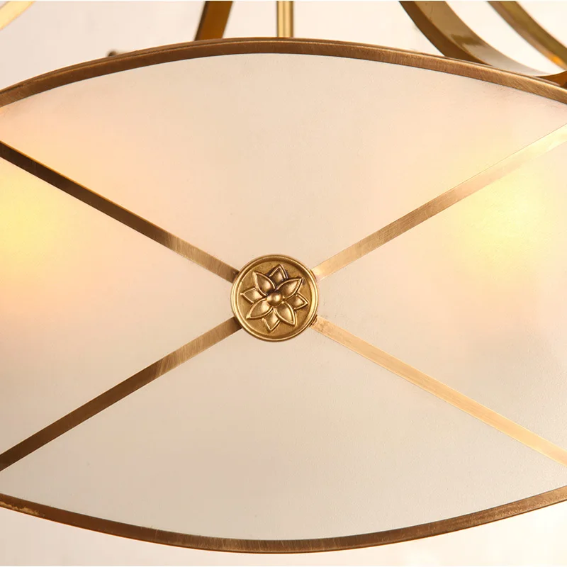 Современный из светодиодов медь подвесной светильник матовое стекло припоя