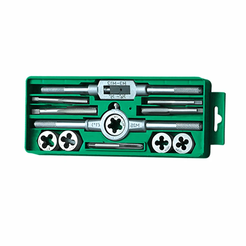 

12pcs Metric System Tap And Die Combo Suitable For Metal Workpiece Hole Threading