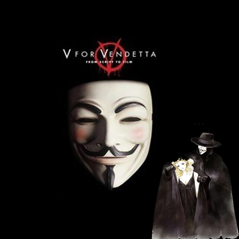 Фильм V for Vendetta брелок в виде маски подвесные брелоки стиле хип хоп анонимная