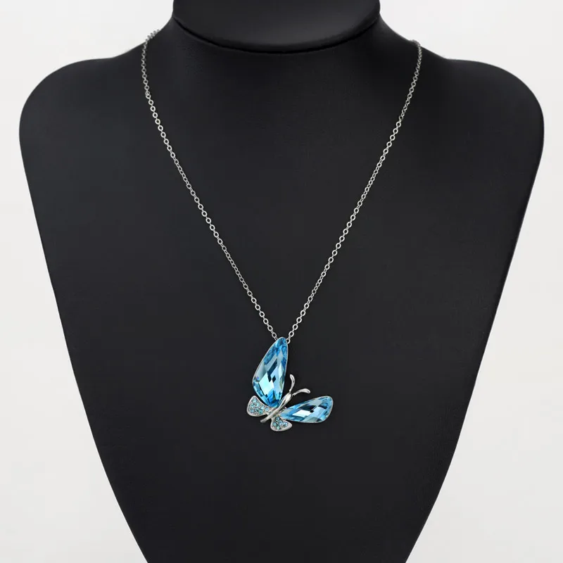 Элегантное Длинное Ожерелье Neoglory с австрийским кристаллом и подвеской в виде