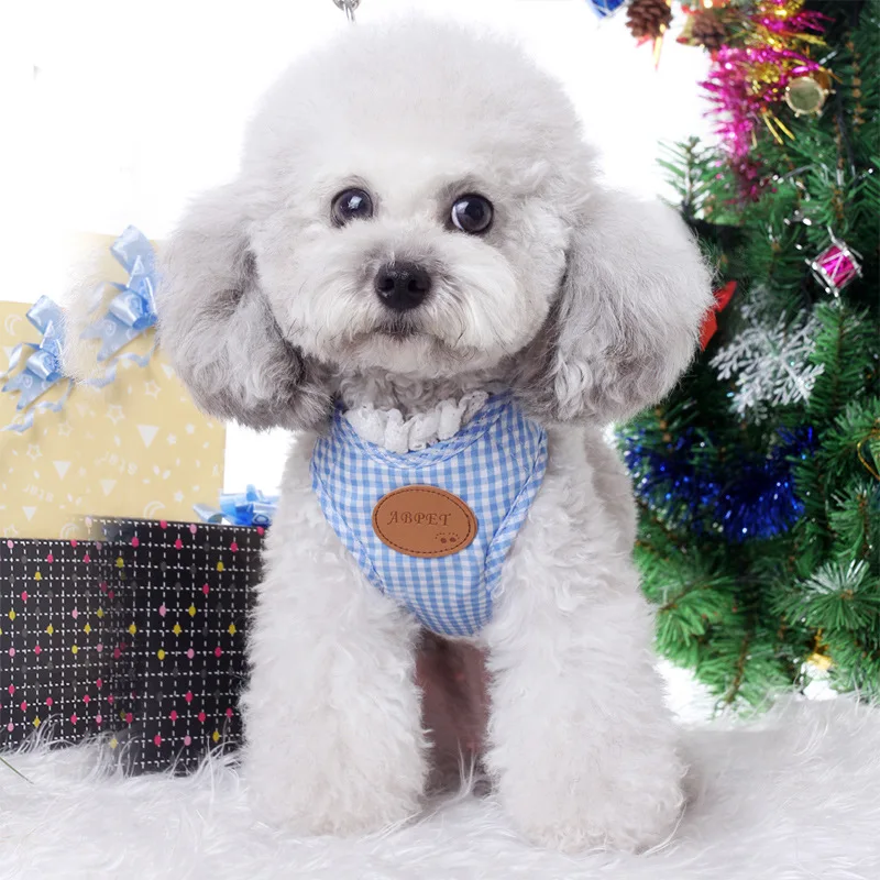 Ошейник и поводок для маленьких собак щенков милая воздухопроницаемая жилетка