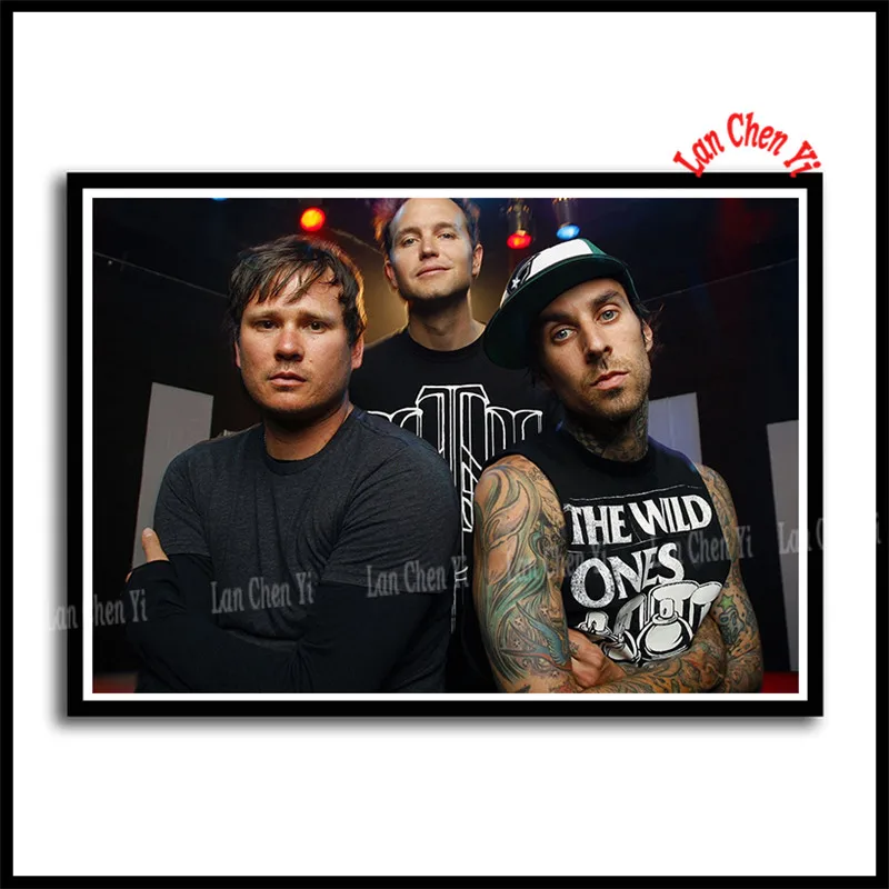 Blink 182 панк-рок группа рок с белым покрытием бумажные плакаты стены гостиной домашнего искусства украшения Музыка Настенный декор