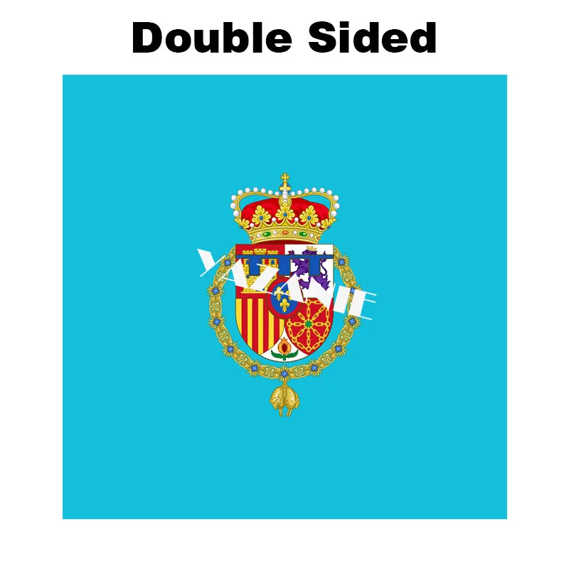 Double Sided YAZANIE испанский Королевский стандарт Juan Carlos I 1833-1868 1875-1931 Leonor Princess of Asturias POUM шаблон морской Джек Испанский флаг - Цвет: Double Sided