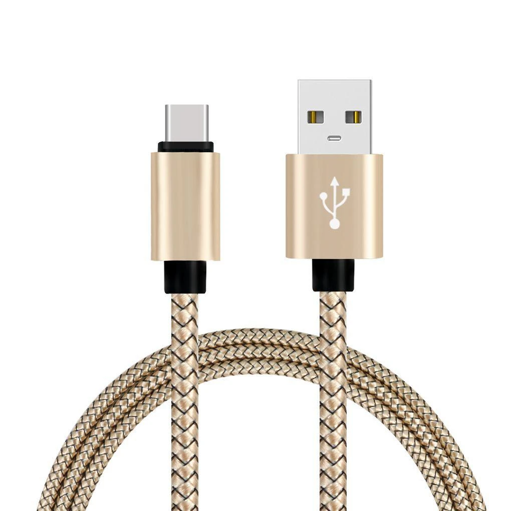 Золотой Золотой 20 см 2 м 3 м данных USB C зарядное устройство кабель для HUAWEI P30 pro P20 lite honor 10 вид 20 нейлон Быстрая зарядка происхождения длинный провод шнур - Цвет: Золотой