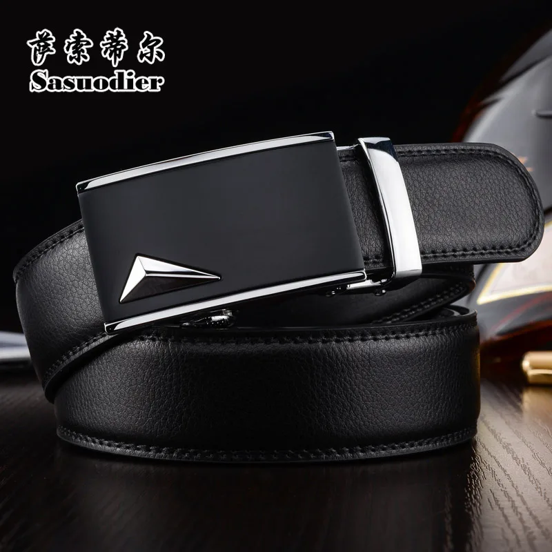 

Genuine leather belt strap male commercial genuine leather automatic buckle belt casual pants