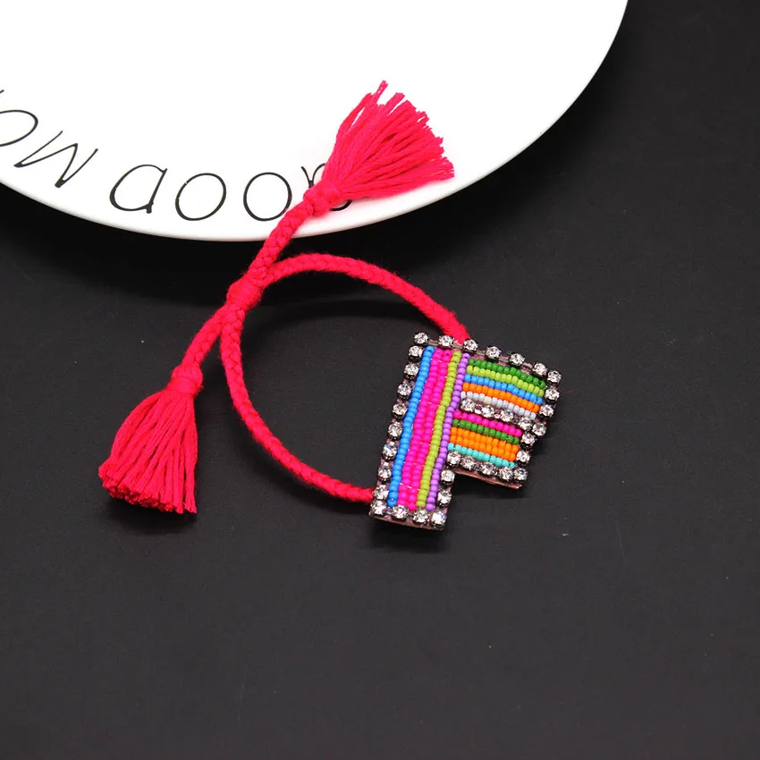 new Handmade Bib Beads Luxury Weave Colorful Bohemian Geneva Charms Bracelet Vintage Ethic Cotton Bracelets 800