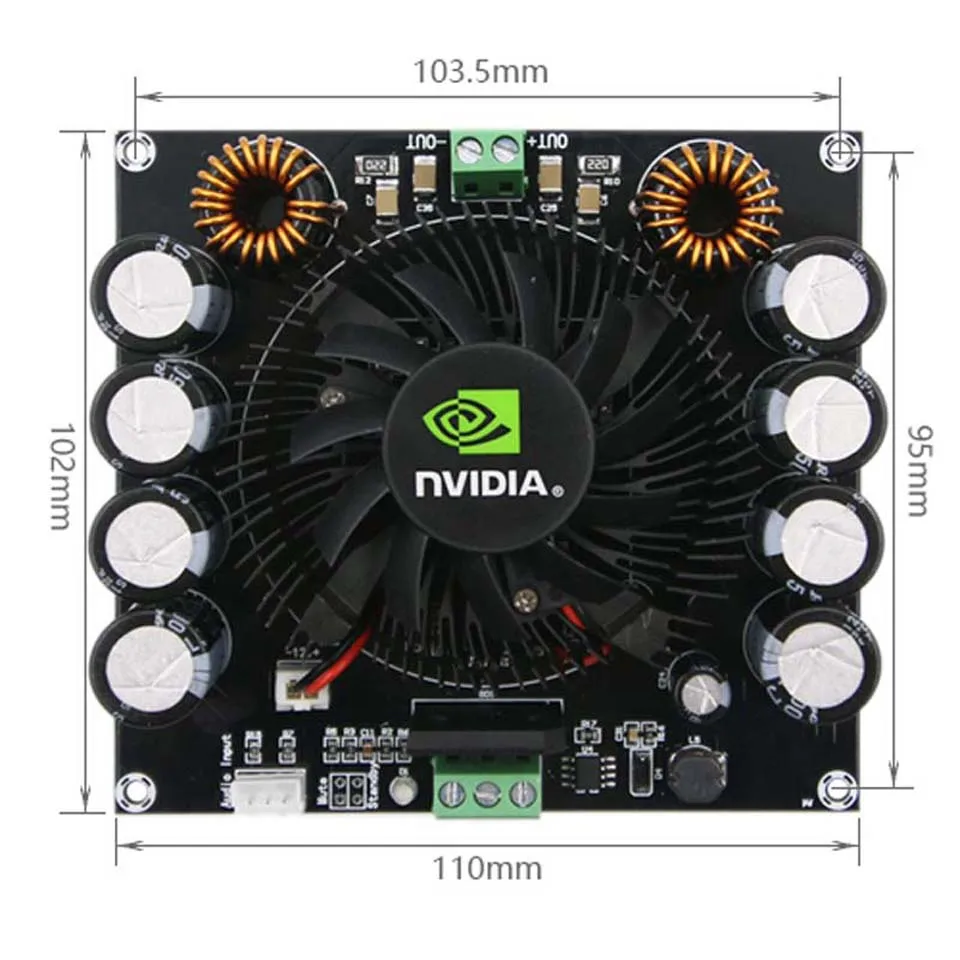 Lusya XH-M257 Высокая Мощность 420 Вт моно цифровой усилитель доска TDA8954TH HiFi аудио модуль AC Dual 24 в класс D B3-004