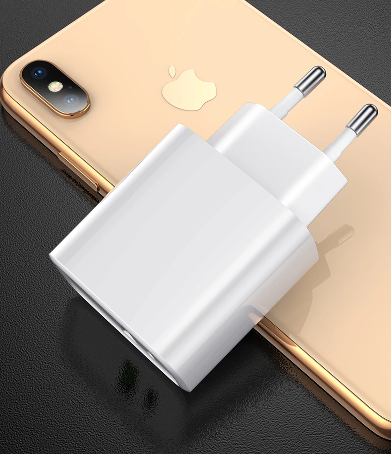 HOCO 18 Вт PD зарядное устройство для iPhone 8 8Plus X XR XS MAX мобильного телефона QC3.0 PD USB зарядное устройство адаптер для iPad Pro Mini 5 iPad Air 3