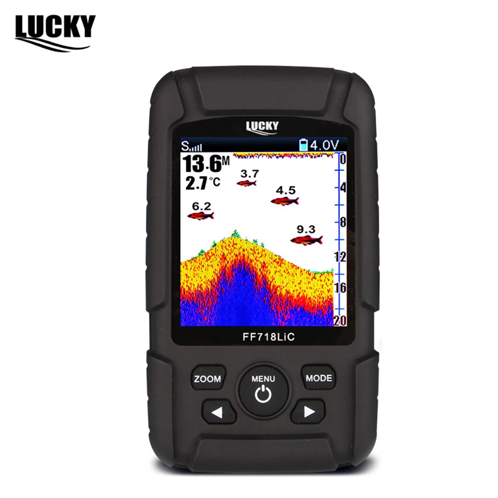 LUCKY FF718LiC T Портативный подводный проводной рыболокатор с ЖК