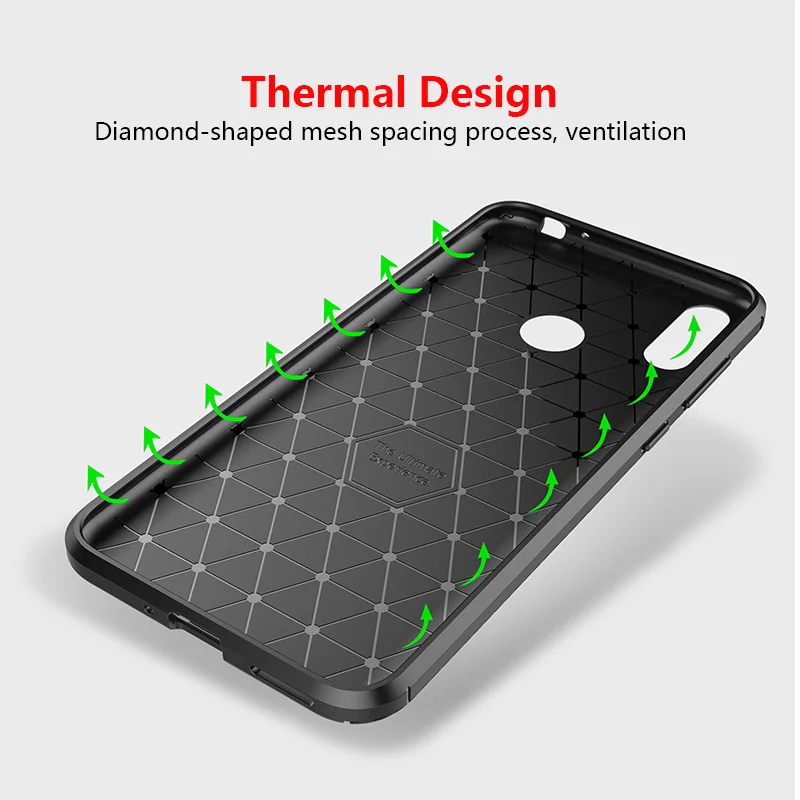 

Business Carbon Honor 8C Case for Huawei Honor 8C Case Silicone TPU Soft Back Case Cover for Honor 8C Bumper Bag