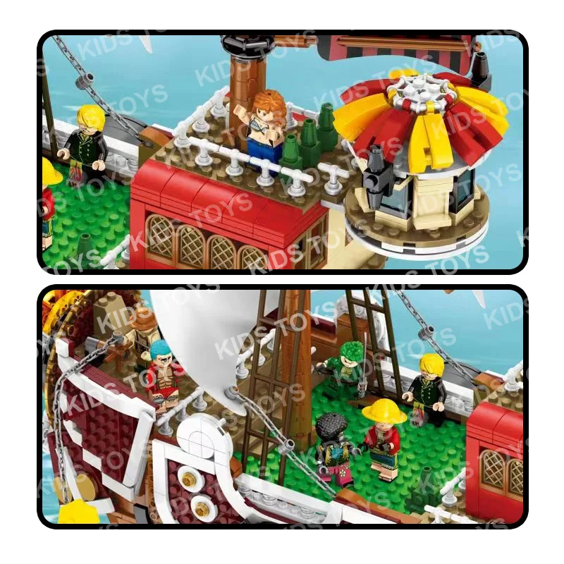3D2Y один кусок тысяч playmobil Солнечный Пиратский корабль Lepinblocks Idea Figures Lepining DIY Techinc