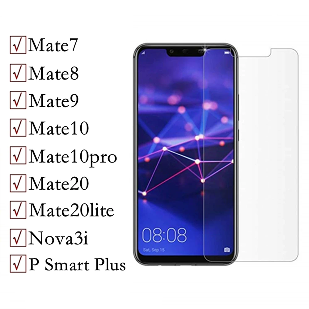 Защитное стекло для huawei nova 3i mate 9 mate7 8 10 20 lite pro p smart plus закаленное пленка huavei |