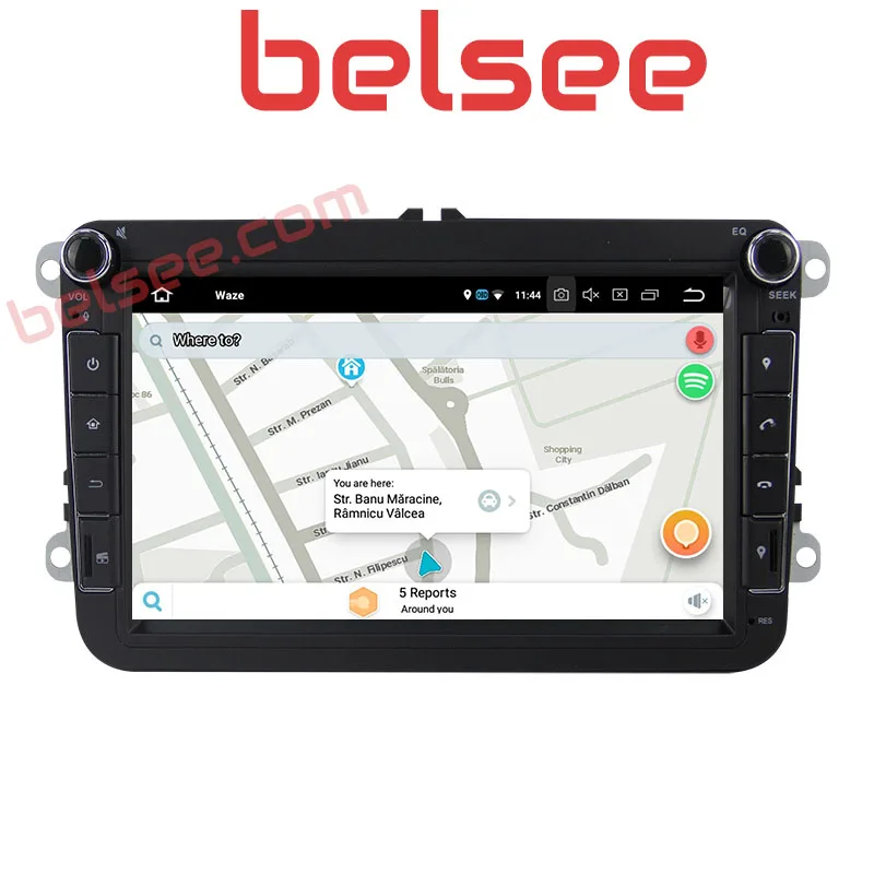 Belsee для Volkswagen Polo Passat b6 b7 Golf Tiguan Octa Core PX5 4 ГБ Android 9 0 Авторадио GPS автомобильное радио