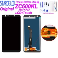 original for asus zenfone 5 lite 5q zc600kl x017d lcd display screen touch panel digitizer assembly with free tools